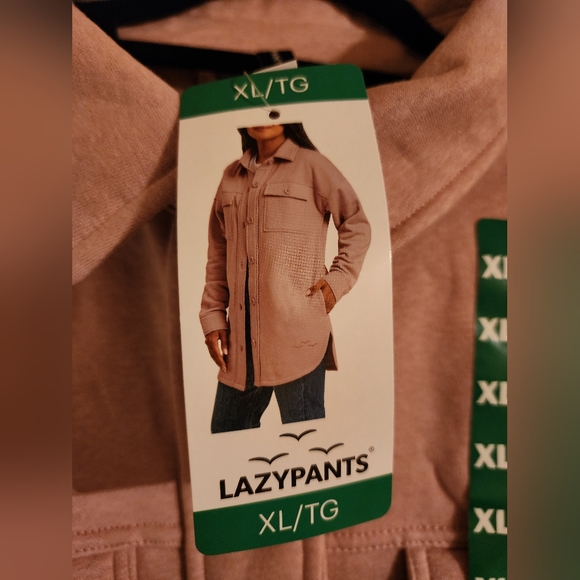 NEW - XL LAZYPANTS Shacket - Light Pink - Picture 3 of 3